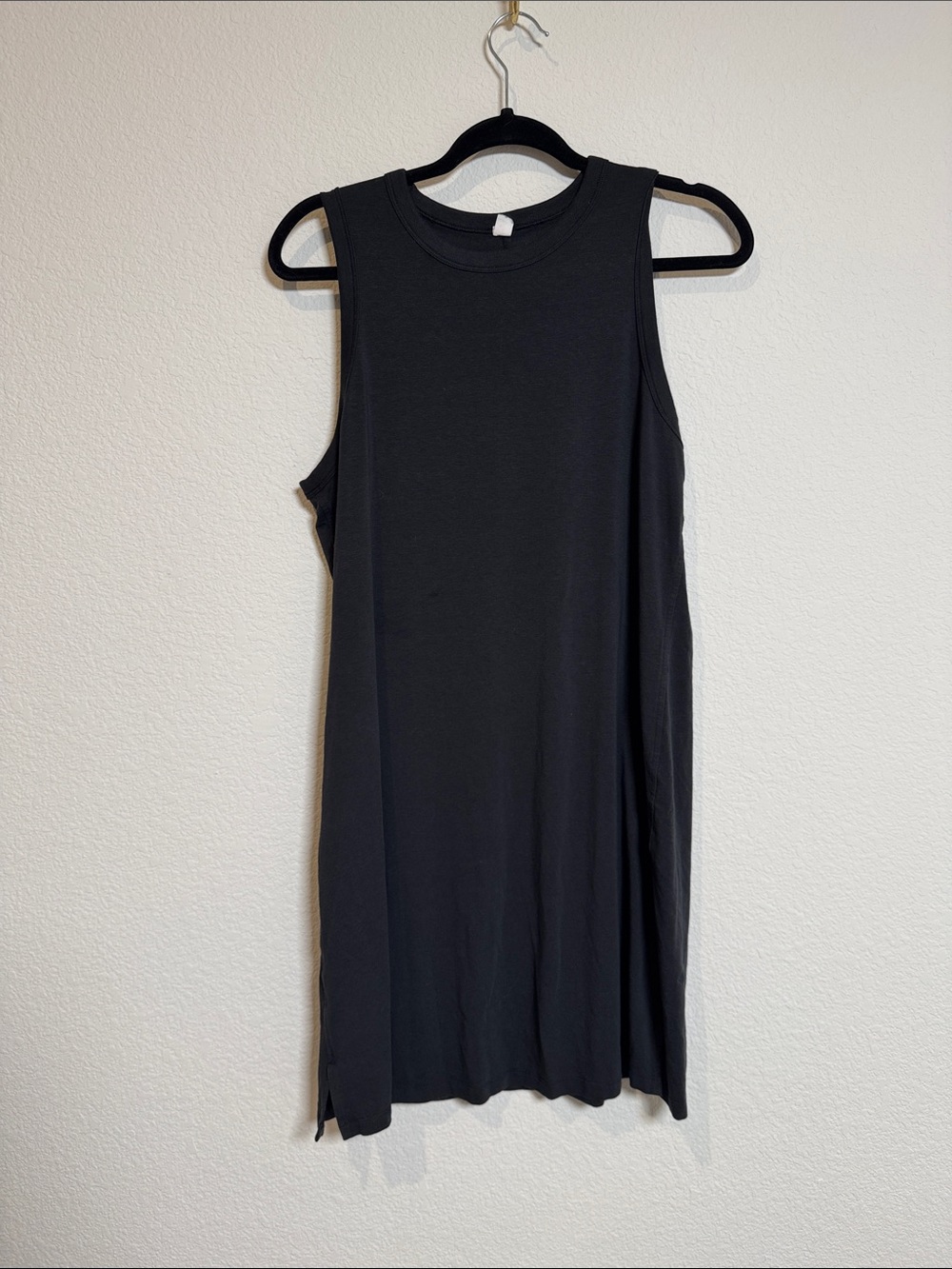 Lululemon Black Classic Fit Cotton Blend Sleeveless Tank Dress Womens 8
